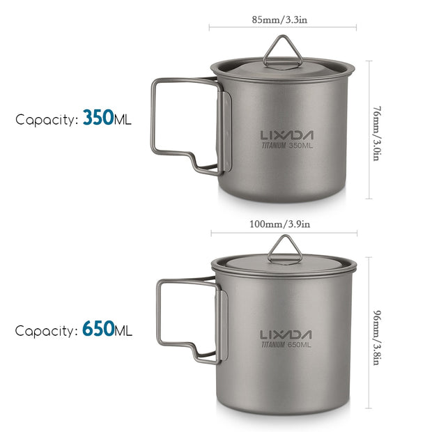 Ultralight Titanium Camping Cup
